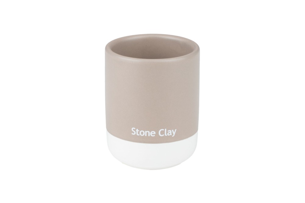 ESTIA ΠΟΤΗΡΑΚΙ ΜΠΑΝΙΟΥ TONE LAB ΚΕΡΑΜΙΚΟ STONE CLAY