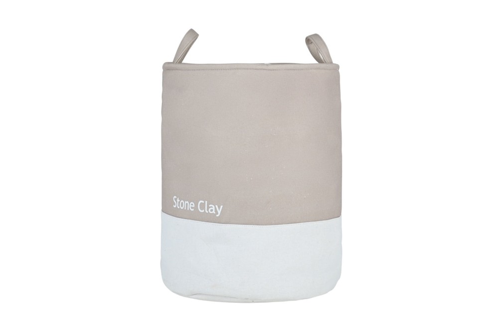 ESTIA ΚΑΛΑΘΙ ΑΠΛΥΤΩΝ TONE LAB ΜΕ ΧΕΡΟΥΛΙΑ 35x35x50cm STONE CLAY