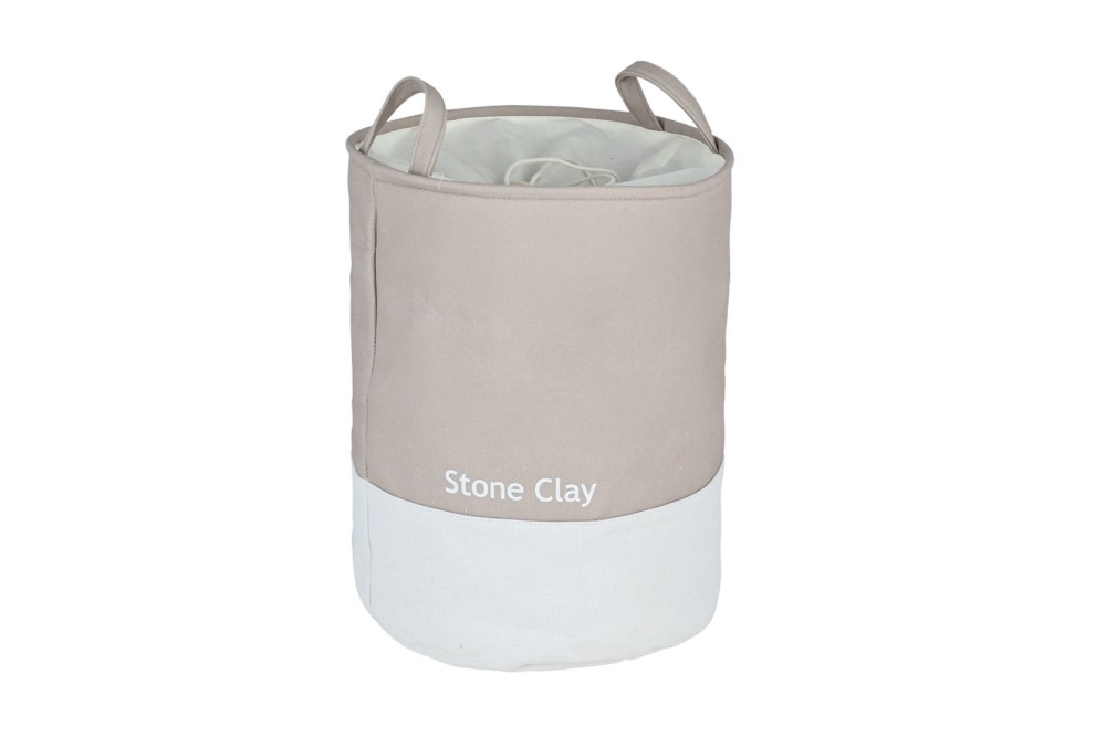 ESTIA ΚΑΛΑΘΙ ΑΠΛΥΤΩΝ TONE LAB ΜΕ ΧΕΡΟΥΛΙΑ 35x35x50cm STONE CLAY