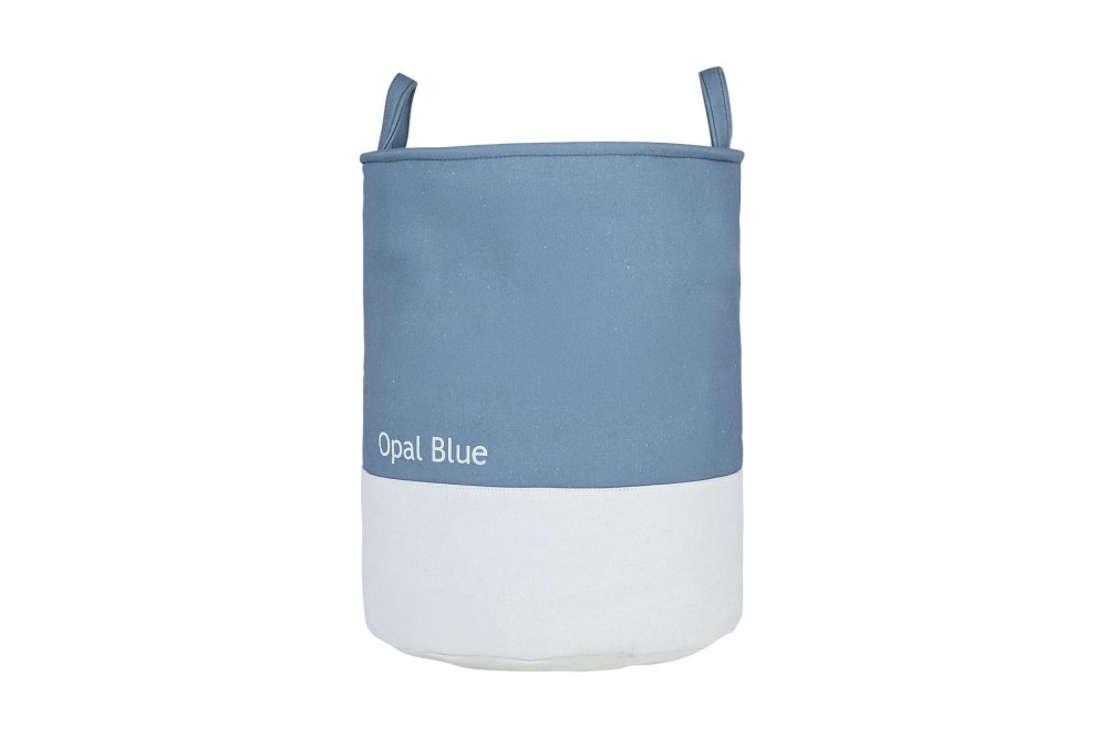 ESTIA ΚΑΛΑΘΙ ΑΠΛΥΤΩΝ TONE LAB ΜΕ ΧΕΡΟΥΛΙΑ 35x35x50cm OPAL BLUE