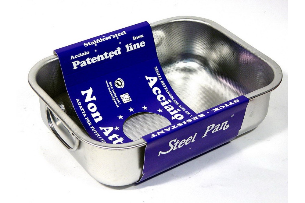 Ταψί Ορθογώνιο από Ανοξείδωτο Ατσάλι με Αντικολλητική Επίστρωση 28x40cm