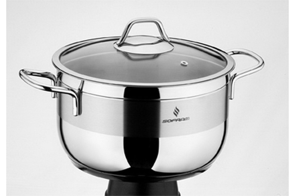 Sofram Soft Βαθιά Ανοξείδωτη Κατσαρόλα 5lt / 24cm Sofram Soft Βαθιά Ανοξείδωτη Κατσαρόλα 5lt / 24cm
