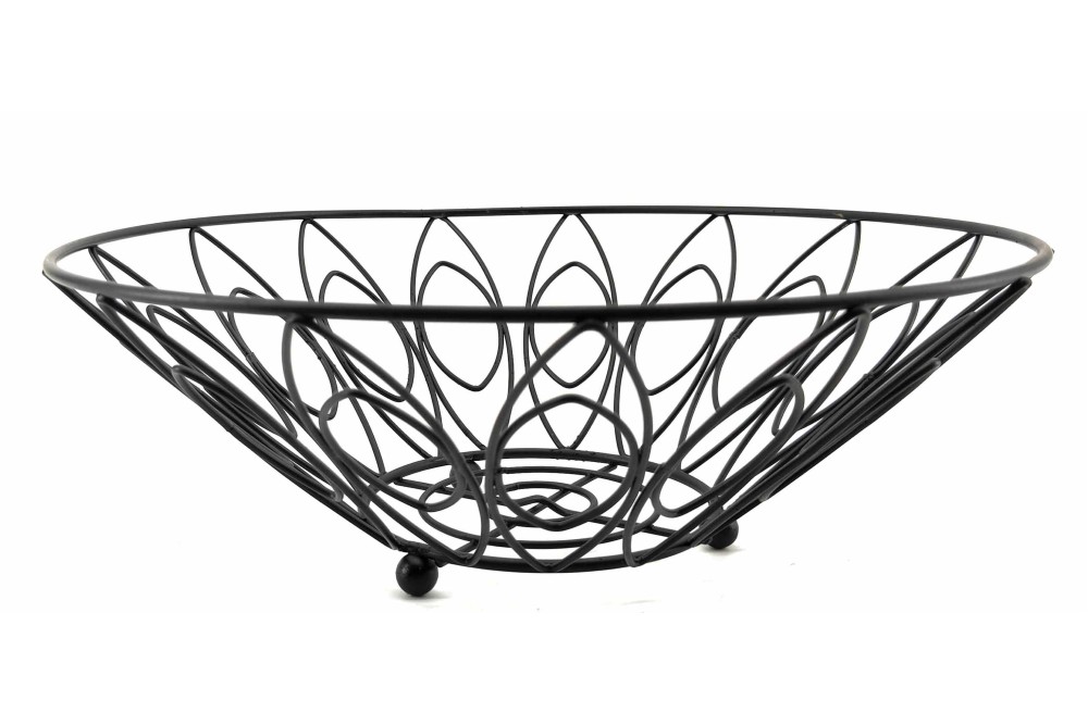 ΦΡΟΥΤΙΕΡΑ ΜΕΤΑΛΛΙΚΗ Φ30xY.10cm BLACK 