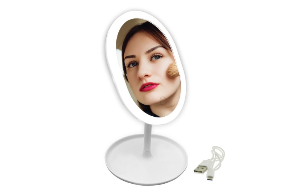 Καθρέπτης Μακιγιάζ με Φωτισμό Led Λευκό 18×31.5cm.