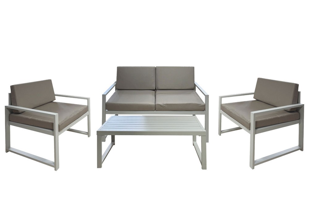 Σετ Καθιστικό Κήπου 4 τεμαχίων Αλουμινίου