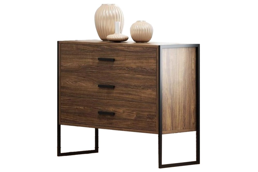 Τουαλέτα Sire Ξύλο / Μέταλλο με 3 συρτάρια 90x40x76cm. Τουαλέτα Sire Ξύλο / Μέταλλο με 3 συρτάρια 90x40x76cm.