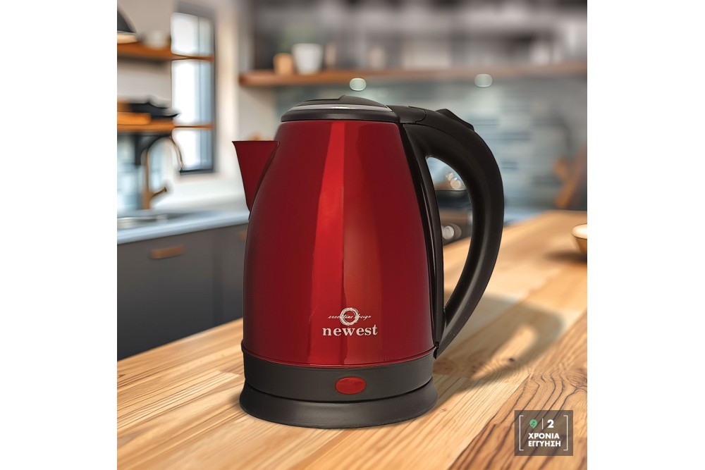 Βραστήρας Inox Red 1500W 1,8lt.