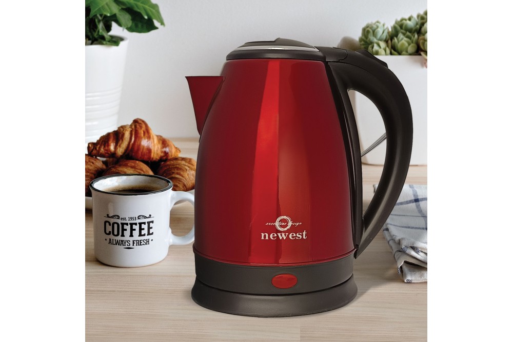 Βραστήρας Inox Red 1500W 1,8lt.