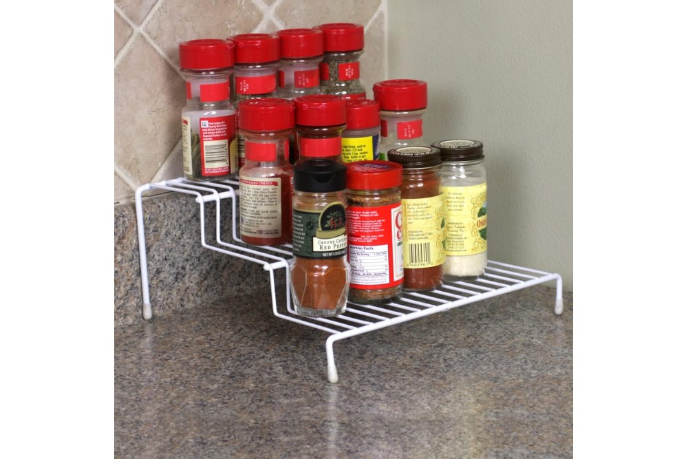 Βάση μπαχαρικών μεταλλική με 3 επίπεδα Βάση μπαχαρικών μεταλλική με 3 επίπεδα