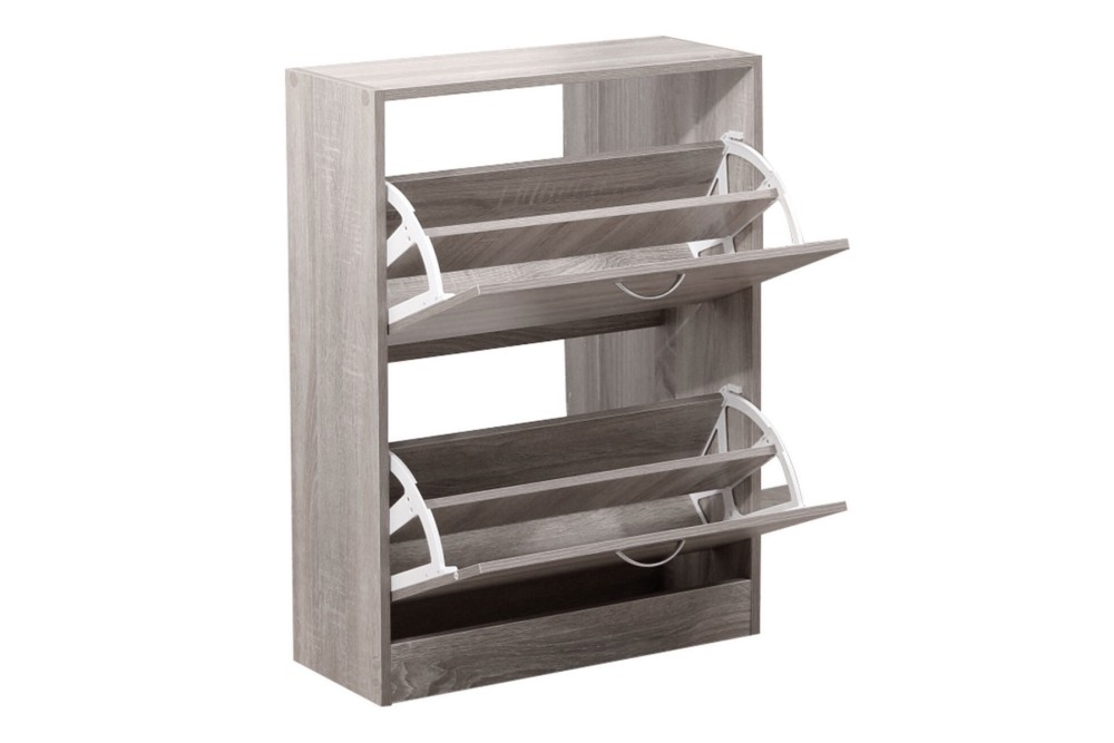 Παπουτσοθήκη Ξύλινη Ανακλινόμενη 60x25x80cm Grey