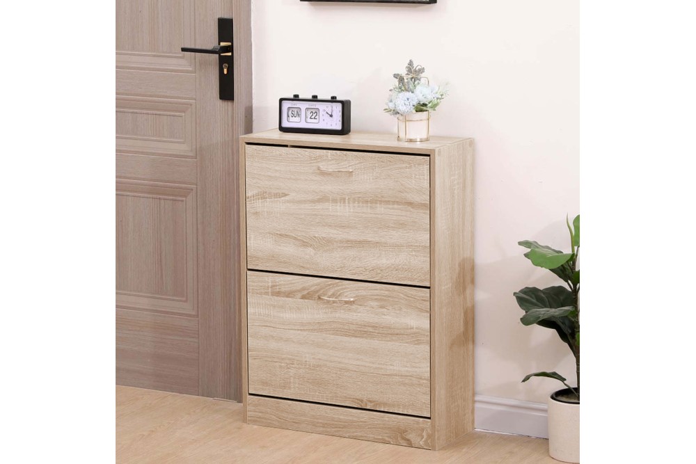 Παπουτσοθήκη Ξύλινη Ανακλινόμενη 60x25x80cm Sonoma