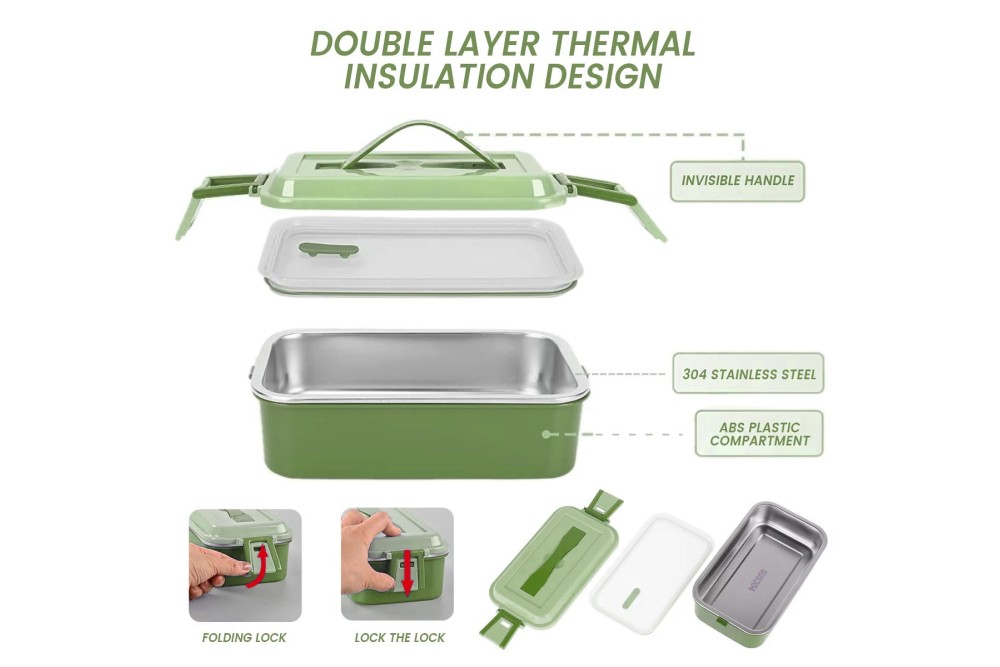 Δοχείο φαγητού ισοθερμικό Green 700ml