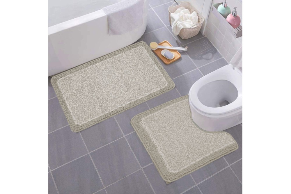 Χαλάκι Joy Grey Σετ 2 τεμαχίων