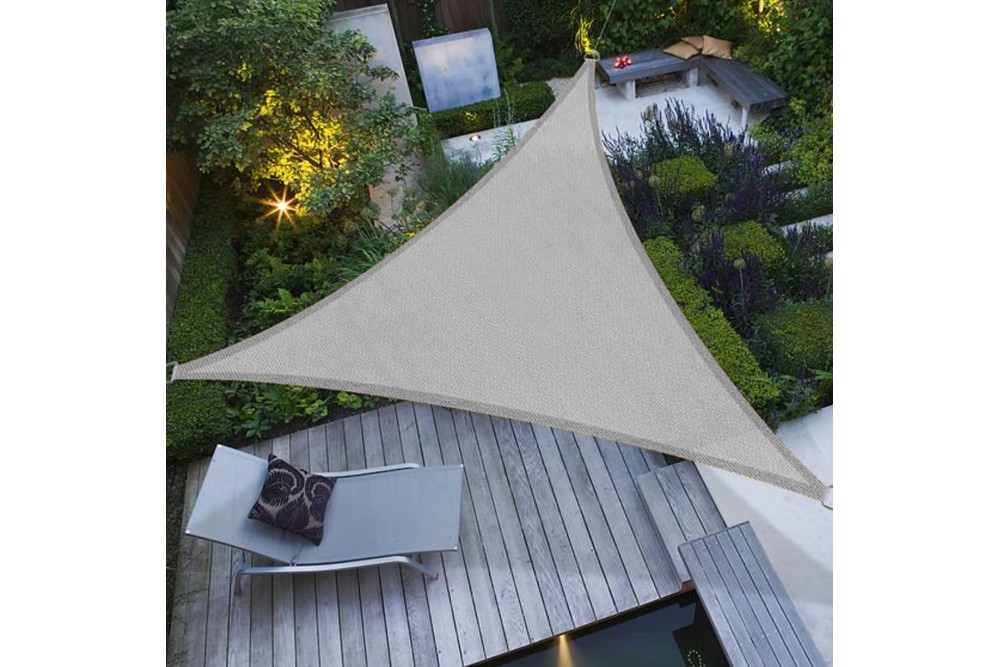 Τριγωνικό Πανί Σκίασης Grey 3x3x3m.