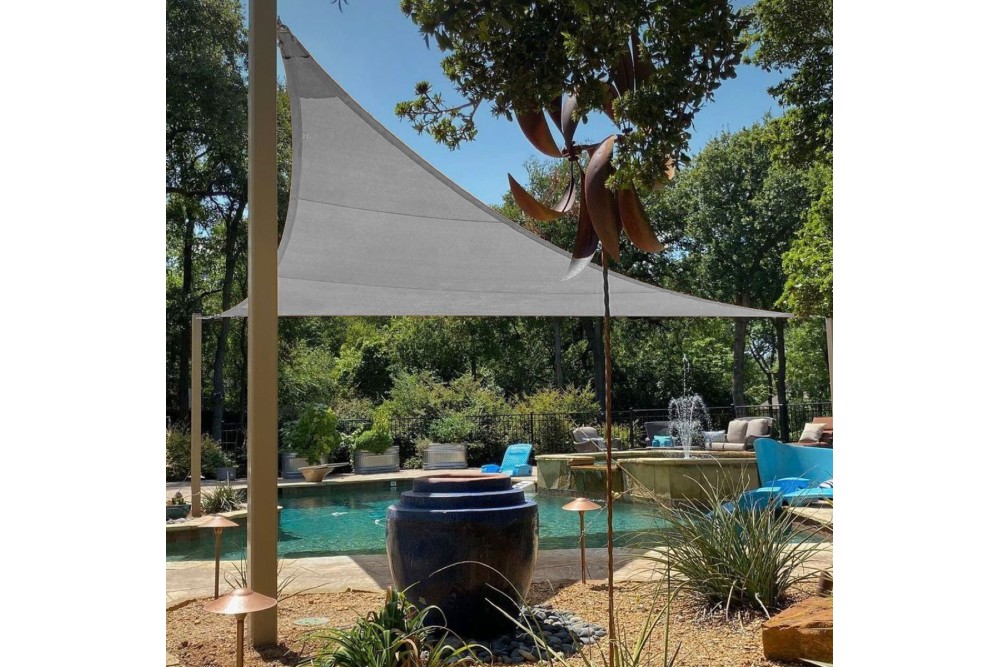 Τριγωνικό Πανί Σκίασης Grey 3x3x3m.