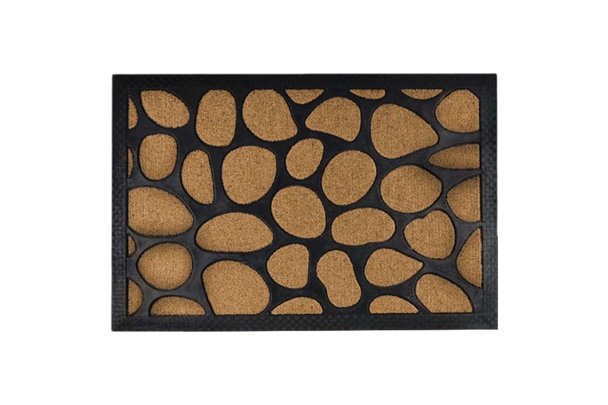 Ποδόμακτρο Βότσαλο Brown 40x60cm