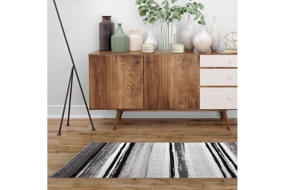 Χαλάκι Ψάθα Naturalle Grey 67x190cm.