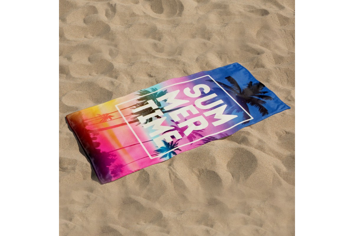 Πετσέτα θαλάσσης Suede Summertime Microfiber 80x160cm.