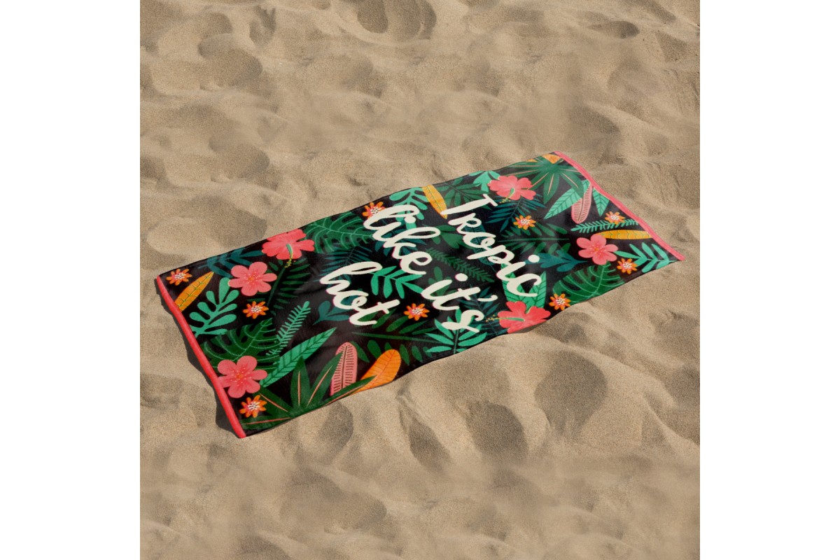 Πετσέτα θαλάσσης Suede Tropic Microfiber 80x160cm.