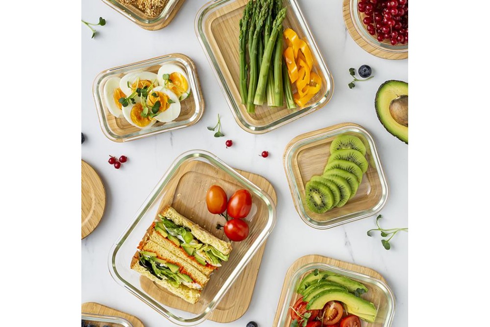 Δοχείο φαγητού γυάλινο ορθογώνιο "Arizona" 300ml