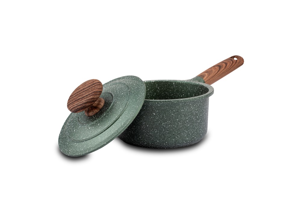 Γαλατιέρα - σωτέζα "Ωmega" με καπάκι και αντικολλητική επίστρωση stone 16cm Γαλατιέρα - σωτέζα "Ωmega" με καπάκι και αντικολλητική επίστρωση stone 16cm