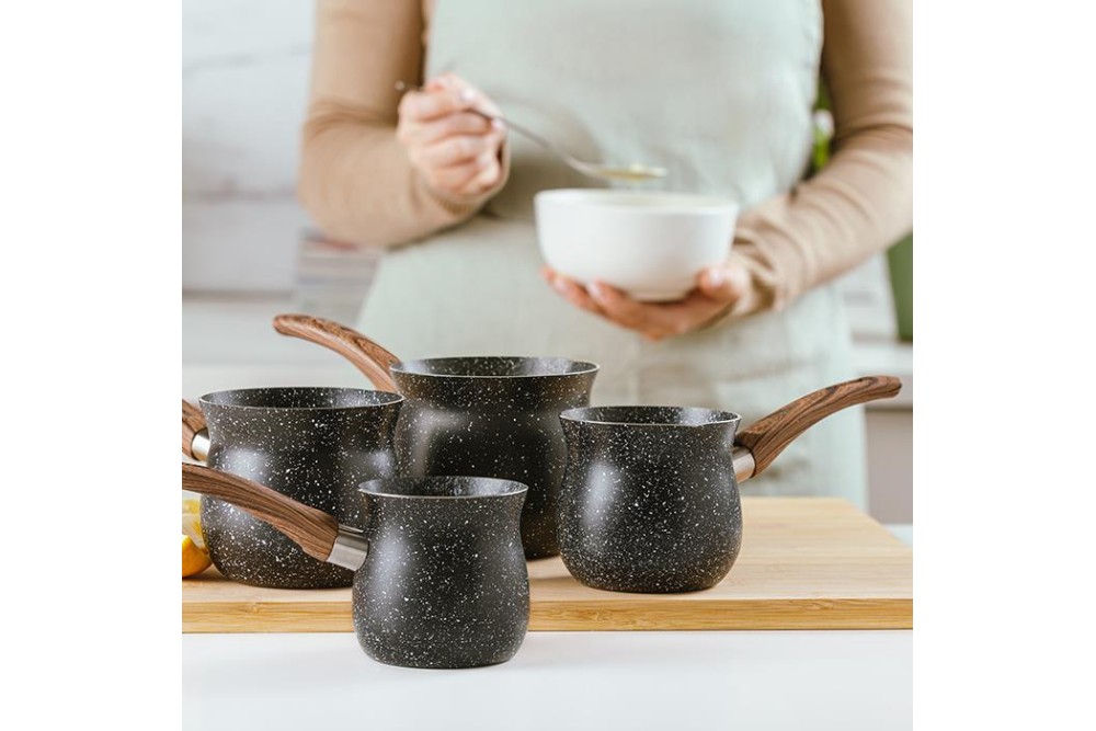 Μπρίκι "Nature" με αντικολλητική επίστρωση stone 430ml Μπρίκι "Nature" με αντικολλητική επίστρωση stone 430ml