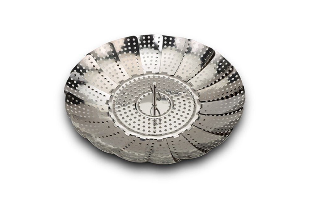 Ανοξείδωτο πτυσσόμενο καλάθι "Acer" για μαγείρεμα στον ατμό 28cm