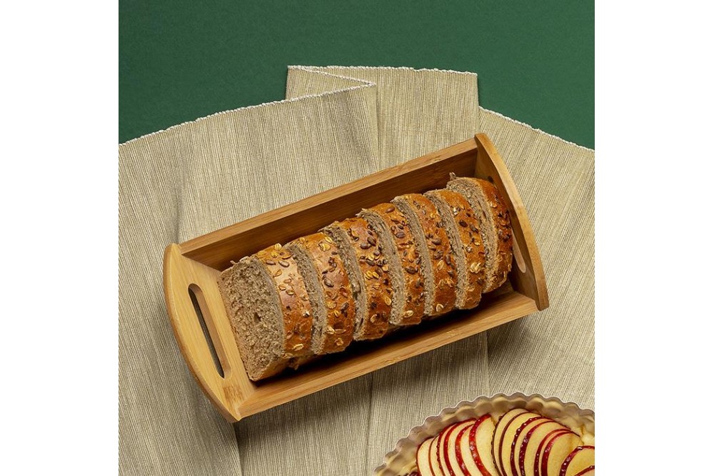 Ψωμιέρα ξύλινη "Terrestrial" 29cm