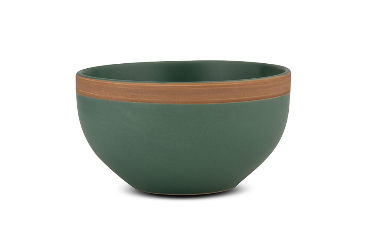 Μπολ δημητριακών  stoneware "Athena Green" 14cm