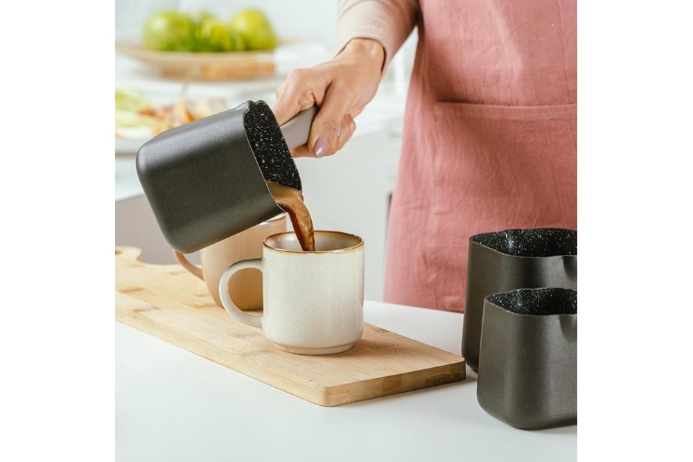 Μπρίκι "Funtzio" με αντικολλητική επίστρωση stone 400ml Μπρίκι "Funtzio" με αντικολλητική επίστρωση stone 400ml