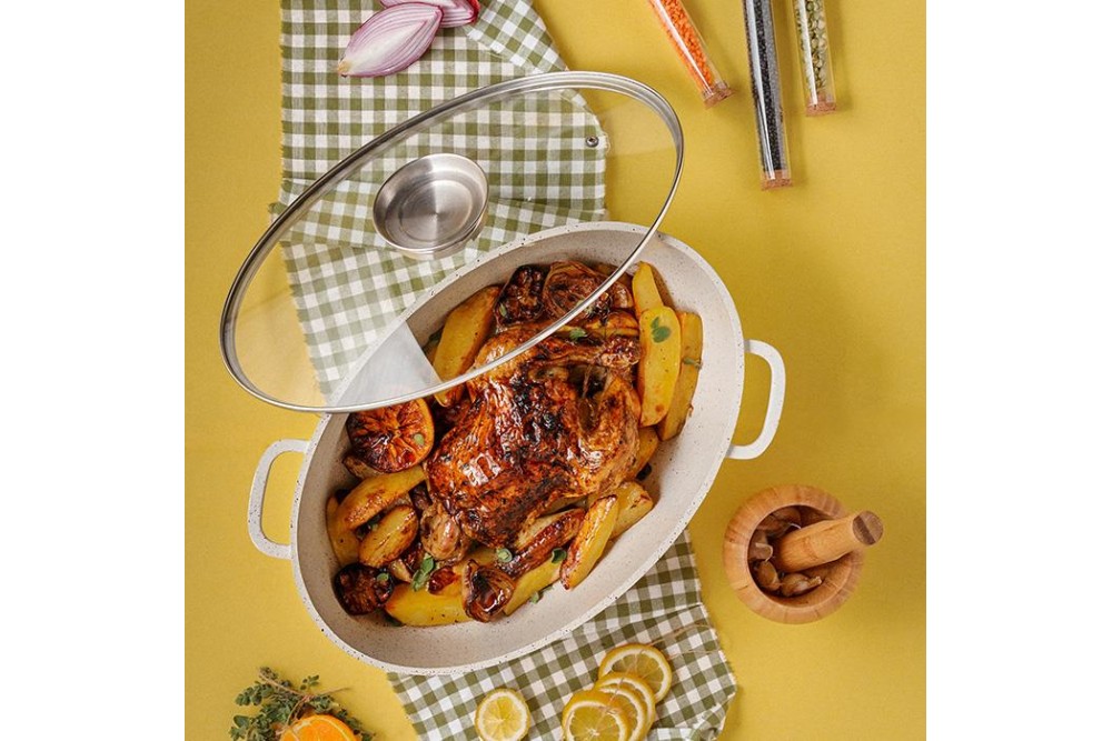 Γάστρα & κατσαρόλα "Terrestrial" με αντικολλητική επίστρωση γρανίτη 38cm Γάστρα & κατσαρόλα "Terrestrial" με αντικολλητική επίστρωση γρανίτη 38cm