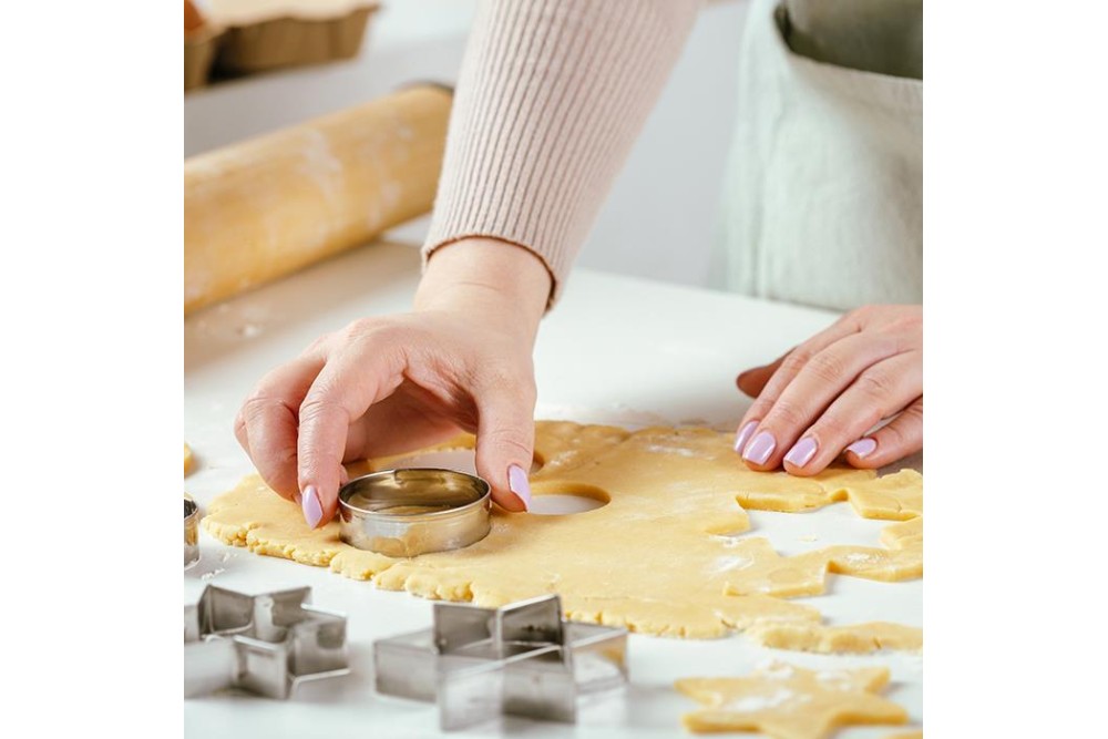 Ανοξείδωτα τσέρκια - κουπ πατ για μπισκότα "Misty" σετ 6τεμ