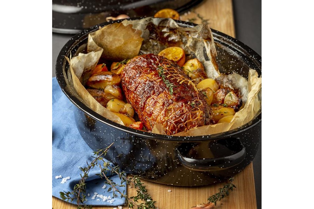 Γάστρα οβάλ με εμαγιέ επίστρωση 42cm