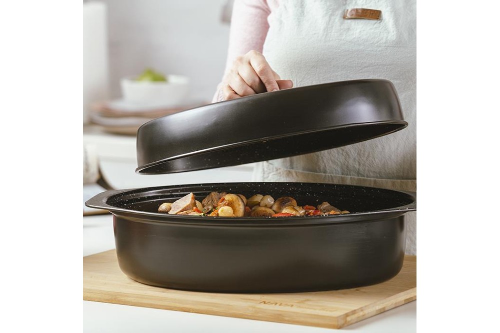 Γάστρα "Nature" με αντικολλητική επίστρωση stone 42cm Γάστρα "Nature" με αντικολλητική επίστρωση stone 42cm