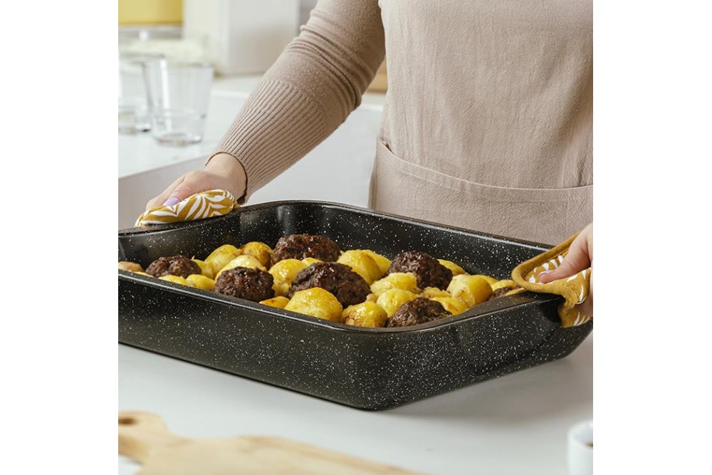 Ορθογώνιο ταψί "Nature" με αντικολλητική επίστρωση stone 39.5cm