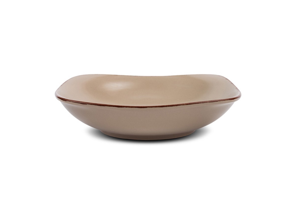 Πιάτο σούπας stoneware "Brown Sugar" 22.5cm