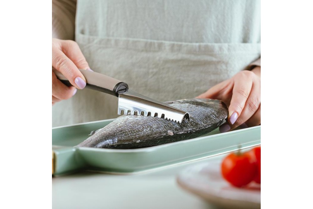 Εργαλείο απολέπισης ψαριών "Misty" με ανοξείδωτη λάμα 22.5cm