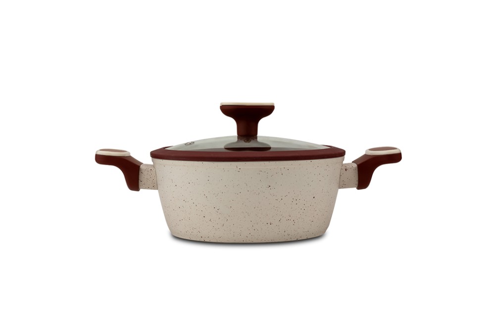 Κατσαρόλα "Terrestrial" με καπάκι και αντικολλητική επίστρωση granite 20cm Κατσαρόλα "Terrestrial" με καπάκι και αντικολλητική επίστρωση granite 20cm