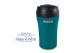 Θερμός ποτήρι με καλαμάκι για κρύο και στόμιο για ζεστό καφέ "We Care" πετρόλ 450ml