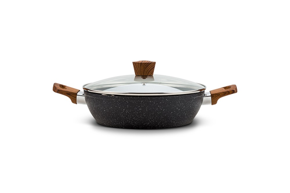 Ημίχυτρα "Nature" με αντικολλητική επίστρωση stone 28cm