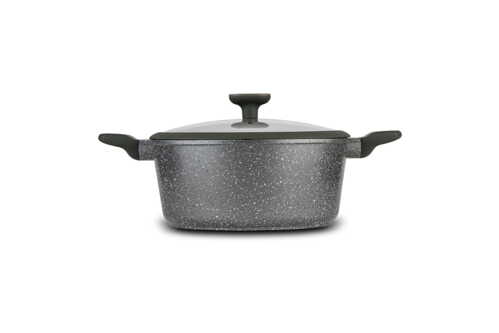 Κατσαρόλα "Olea" με καπάκι και αντικολλητική επίστρωση stone 28cm