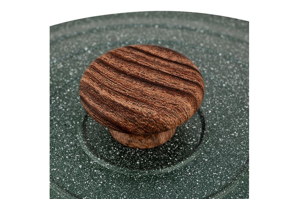 Κατσαρόλα "Ωmega" με καπάκι και αντικολλητική επίστρωση stone 24cm Κατσαρόλα "Ωmega" με καπάκι και αντικολλητική επίστρωση stone 24cm