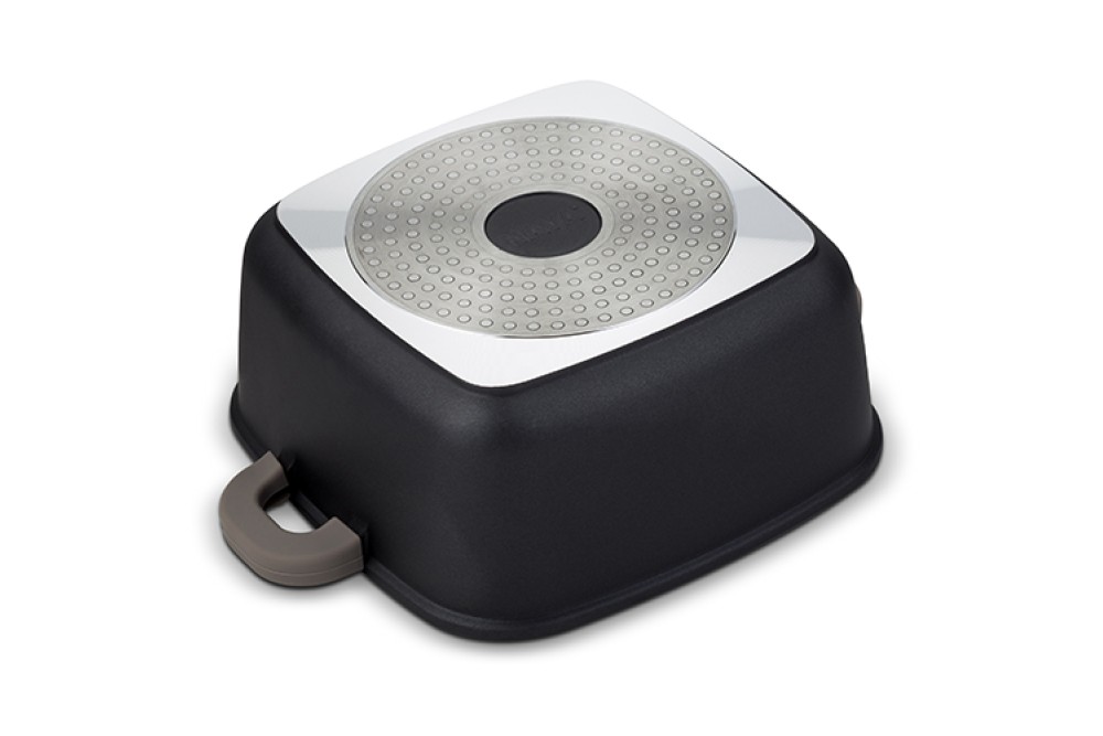 Τετράγωνη κατσαρόλα-γάστρα "Funtzio" με αντικολλητική επίστρωση stone 24cm Τετράγωνη κατσαρόλα-γάστρα "Funtzio" με αντικολλητική επίστρωση stone 24cm