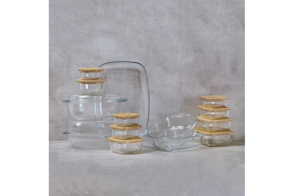 Δοχείο φαγητού γυάλινο ορθογώνιο "Arizona" 650ml