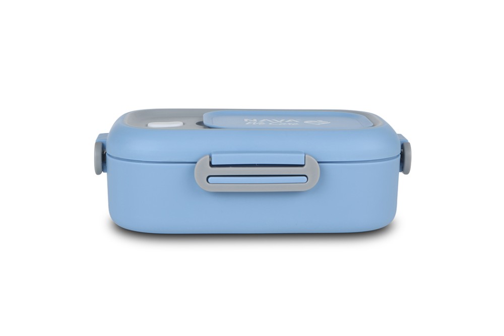 Δοχείο φαγητού ανοξείδωτο ορθογώνιο "We Care", μπλε 800ml