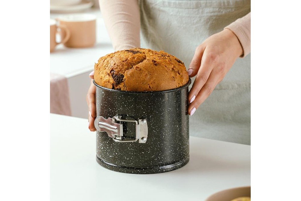 Φόρμα panettone αποσπώμενη "Nature" με αντικολλητική επίστρωση stone 16cm