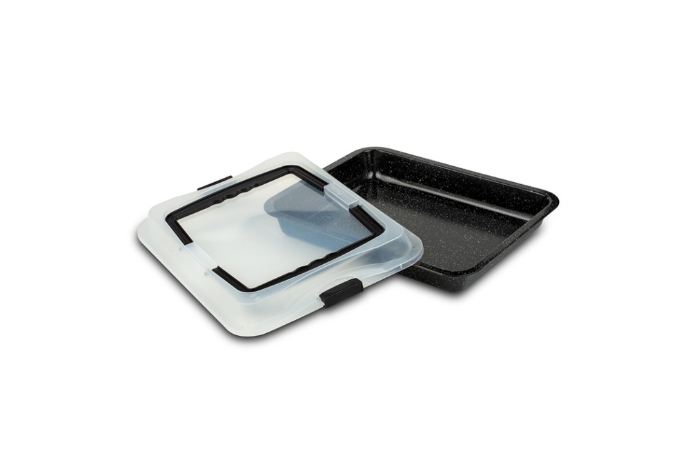 Ορθογώνιο ταψί "Nature" με καπάκι και αντικολλητική επίστρωση stone 40cm Ορθογώνιο ταψί "Nature" με καπάκι και αντικολλητική επίστρωση stone 40cm