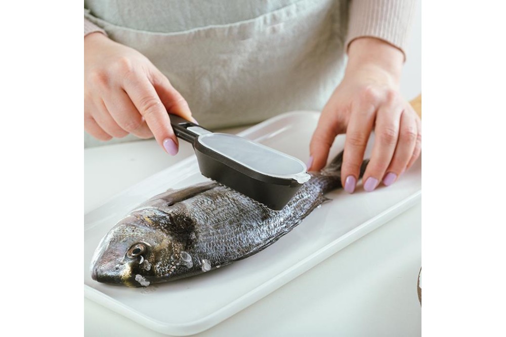 Εργαλείο απολέπισης ψαριών "Acer" με ανοξείδωτη λάμα και αποθηκευτικό χώρο 20cm