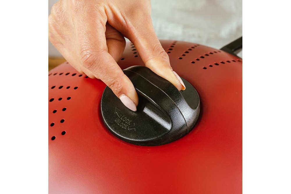 Κατσαρόλα με καπάκι-σουρωτήρι "Taurus" και αντικολλητική επίστρωση stone 24cm