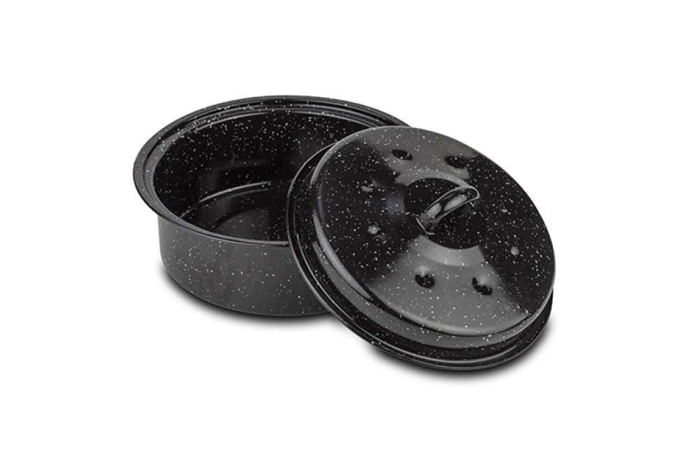 Σκεύος σερβιρίσματος και διατήρησης ψητών "BBQ Guru" με εμαγιέ επίστρωση 26cm